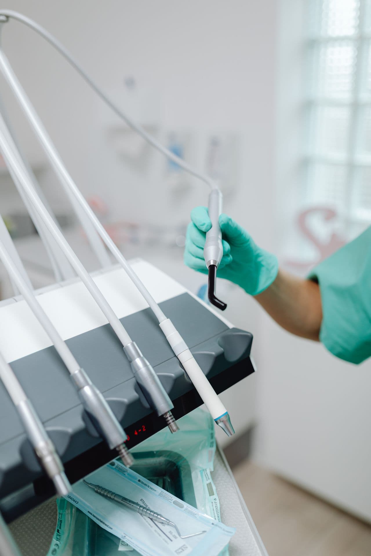 Clinical equipment prepared for a procedure